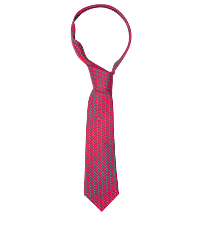 Hermès JCB Tie, &pound;95, Accessories, Blue/Pink, Silk, Front view